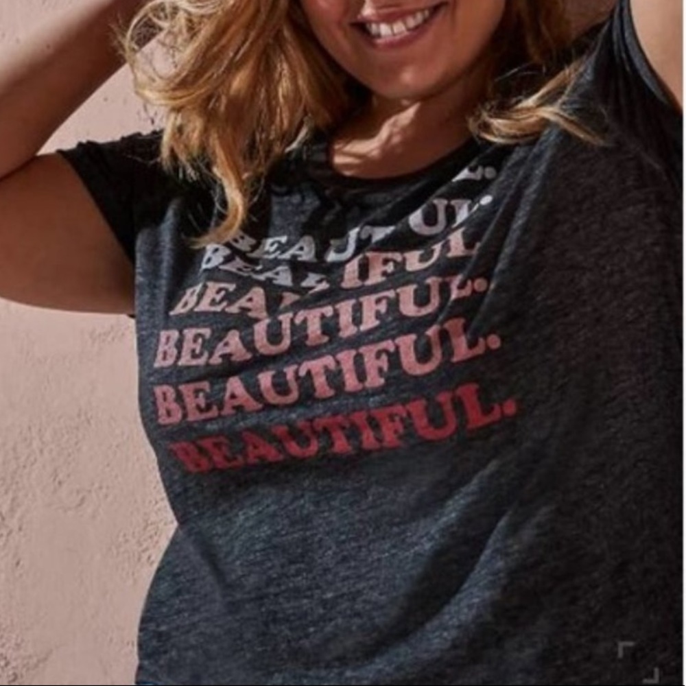 NWOT Torrid Beautiful Ombré Burnout tee